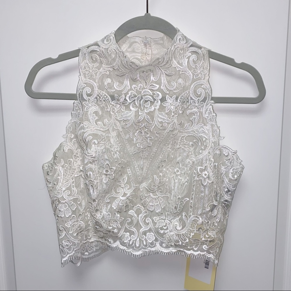 Allure Bridals Sleeveless Jacket • Ivory • Size 8